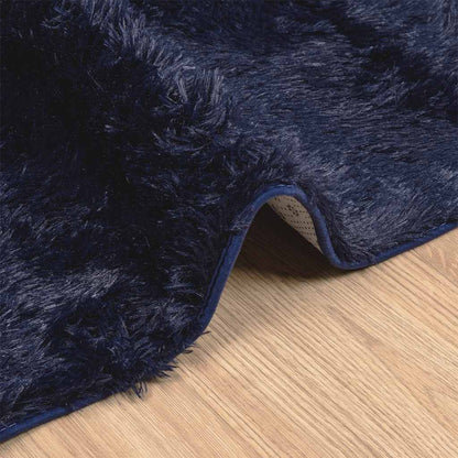 Tappeto Shaggy a Pelo Lungo NAVARRA Blu Marino 80x150 cm - homemem39