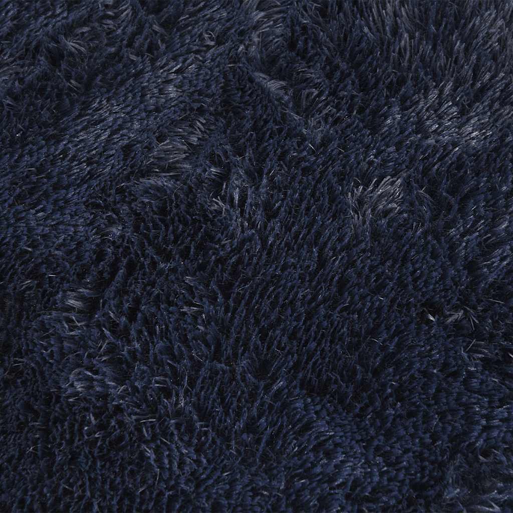 Tappeto Shaggy a Pelo Lungo NAVARRA Blu Marino 80x150 cm - homemem39