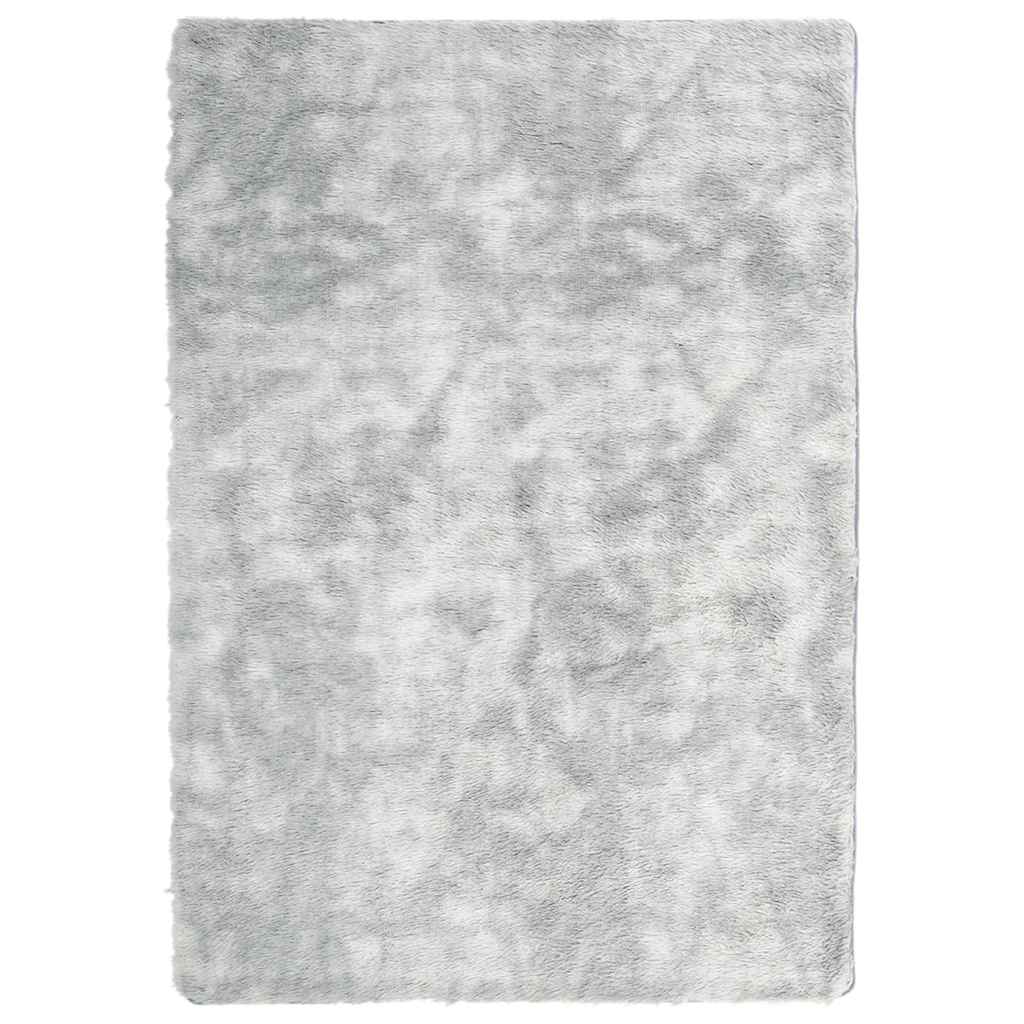 Tappeto Shaggy a Pelo Lungo NAVARRA Grigio Chiaro 120x170 cm - homemem39