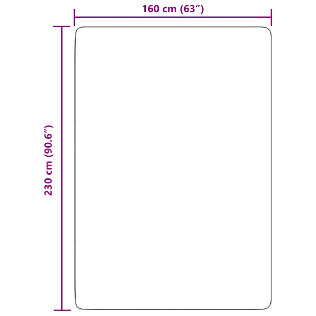 Tappeto Shaggy a Pelo Lungo NAVARRA Grigio Scuro 160x230 cm