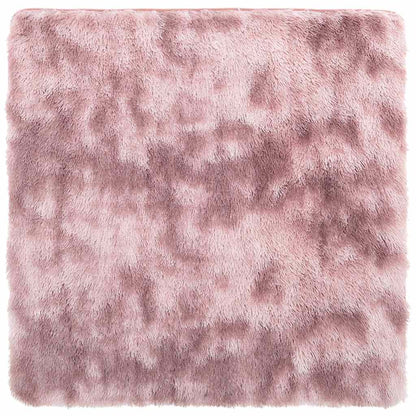 Tappeto Shaggy a Pelo Lungo NAVARRA Rosa Antico 120x120cm - homemem39