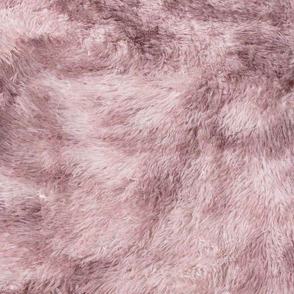 Tappeto Shaggy a Pelo Lungo NAVARRA Rosa Antico 120x120cm - homemem39