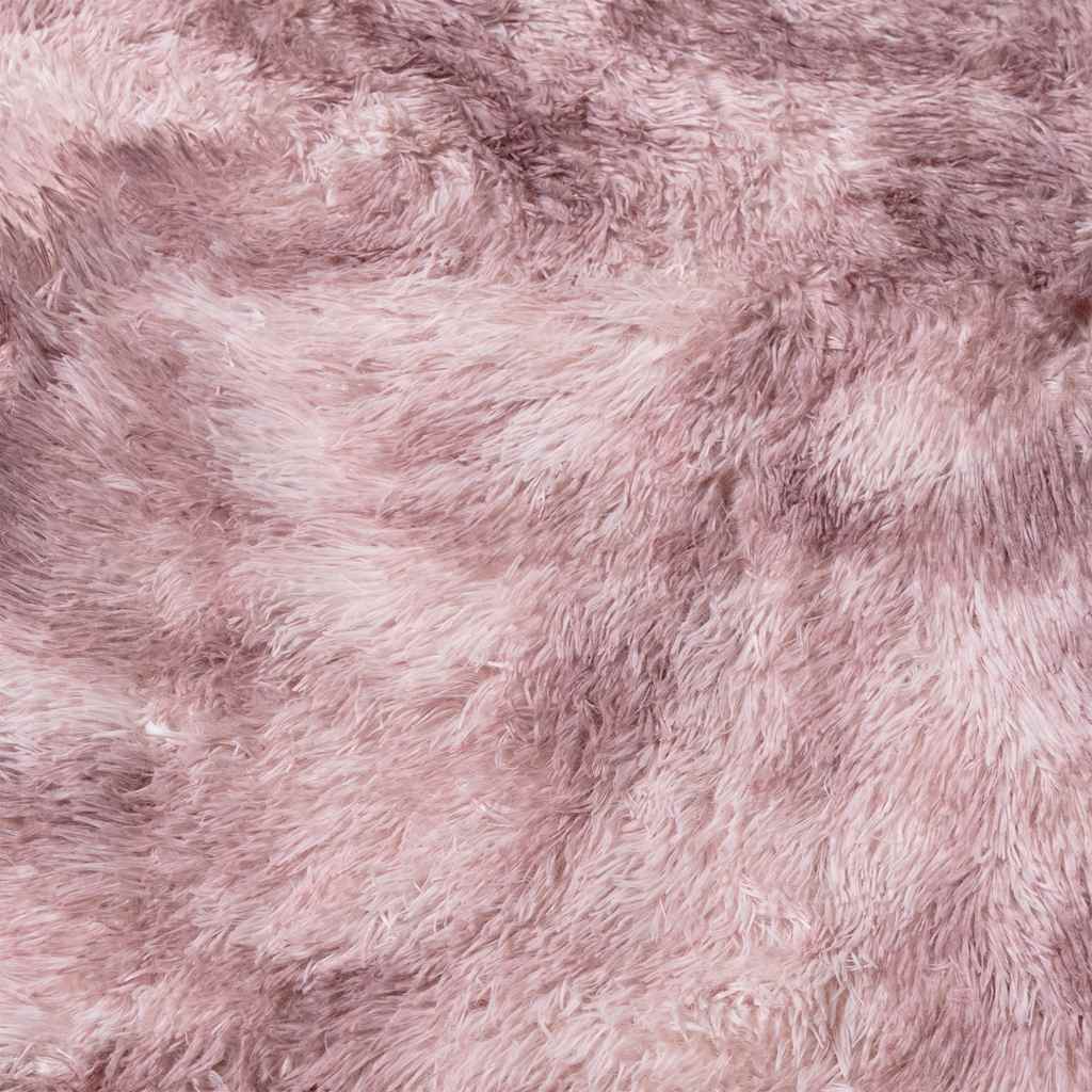 Tappeto Shaggy a Pelo Lungo NAVARRA Rosa Antico 160x160cm - homemem39