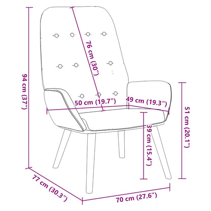 Sedia Relax Grigio Chiaro in Velluto - homemem39