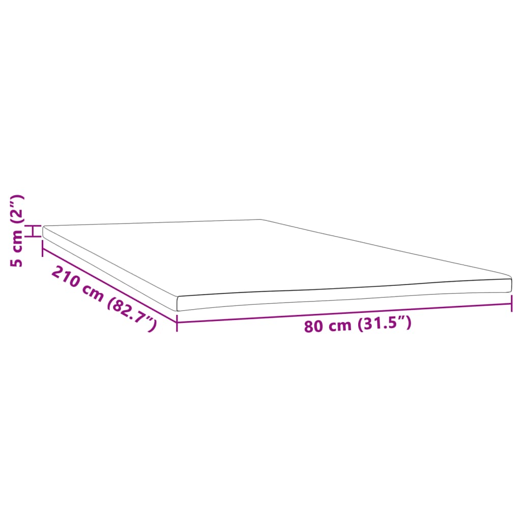 Coprimaterasso 80x210x5 cm - homemem39