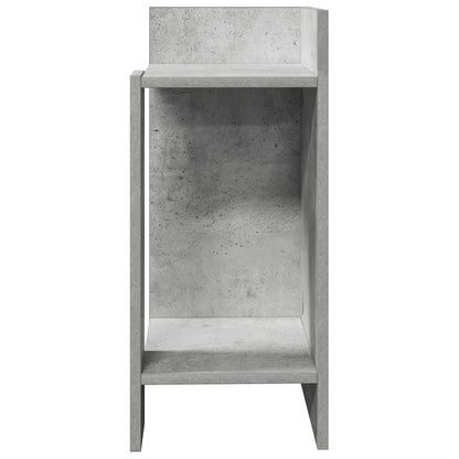 Tavolino Laterale con Ripiano Grigio Cemento 25,5x27x60 cm - homemem39