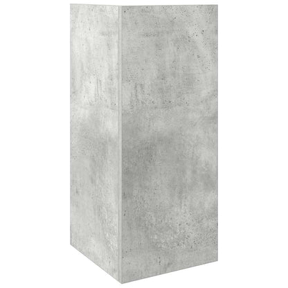 Tavolino Laterale con Ripiano Grigio Cemento 25,5x27x60 cm - homemem39