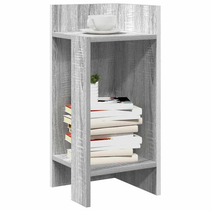 Tavolini Laterali 2 pz con Ripiano Grigio Sonoma 25,5x27x60 cm - homemem39