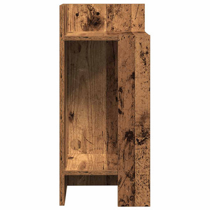 Tavolini Laterali 2 pz con Ripiano Legno Antico 25,5x27x60 cm - homemem39