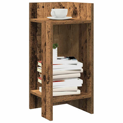 Tavolini Laterali 2 pz con Ripiano Legno Antico 25,5x27x60 cm - homemem39