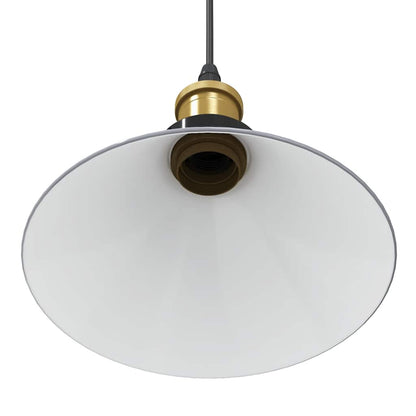 Lampada Sospensione Regolabile E27 Grigio Lucido Ø22 cm Metallo