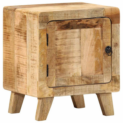 Comodino 40x32x46 cm in Legno Massello di Mango Grezzo