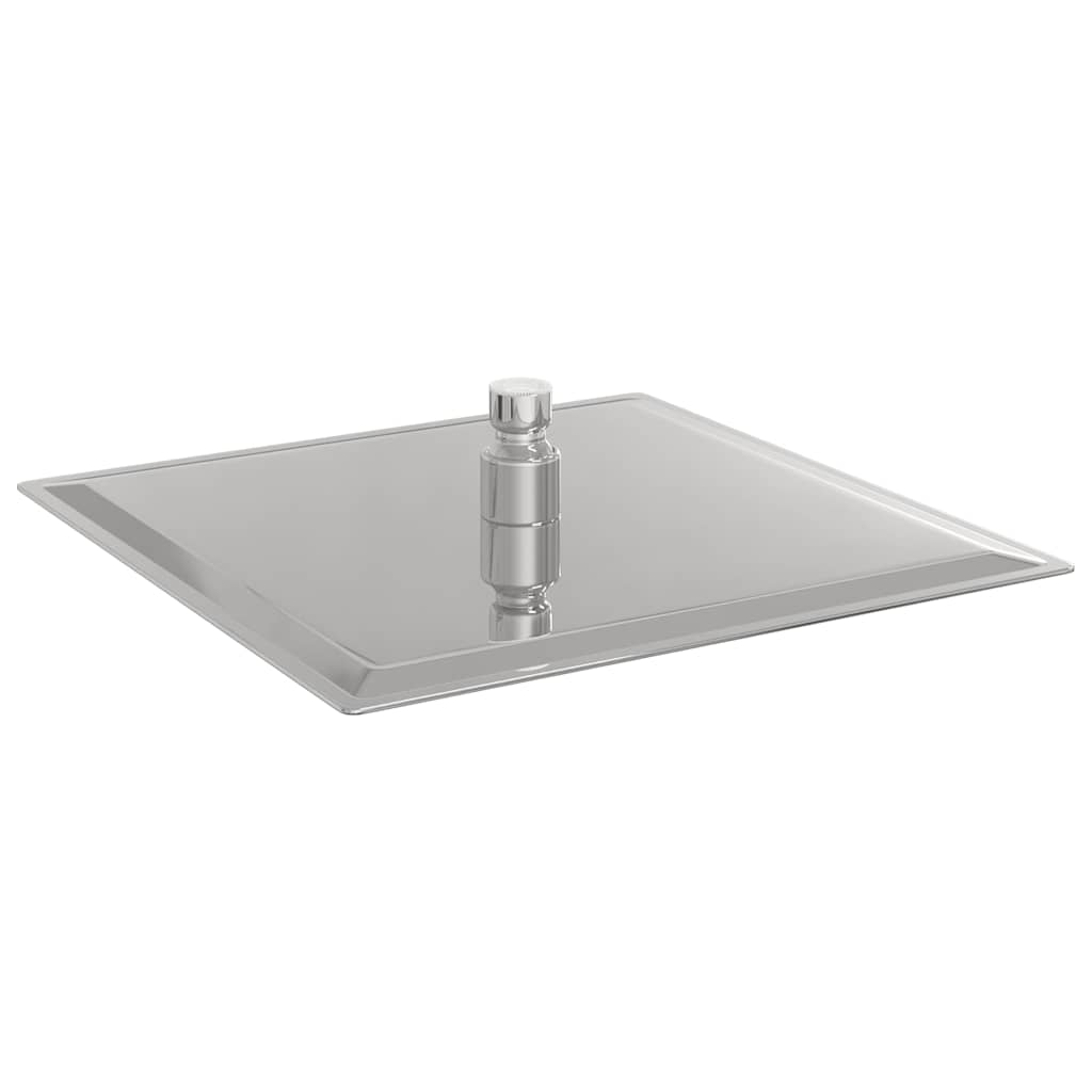 Testa Doccia a Pioggia in Acciaio Inox 304 25x25 cm Quadrata