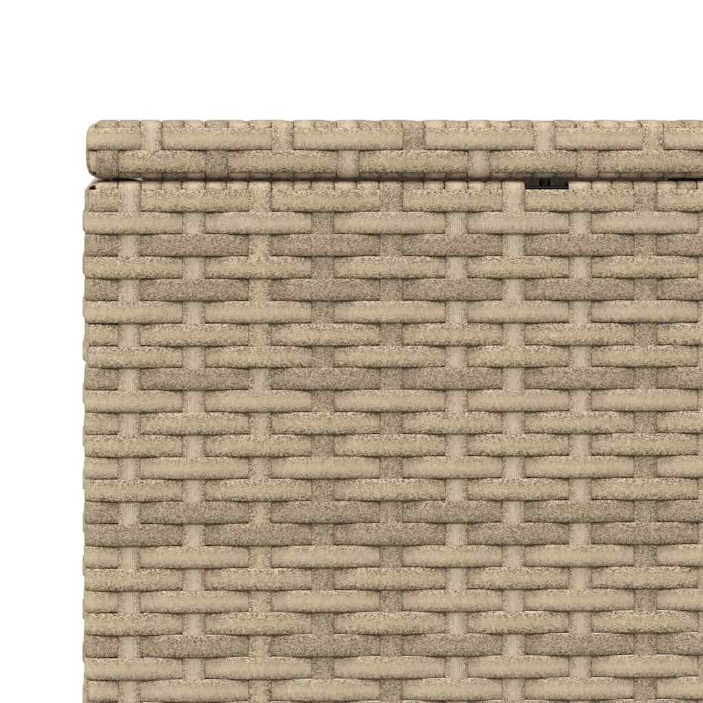 Lettino Prendisole con Cuscino Galleggiante Beige in Polyrattan - homemem39