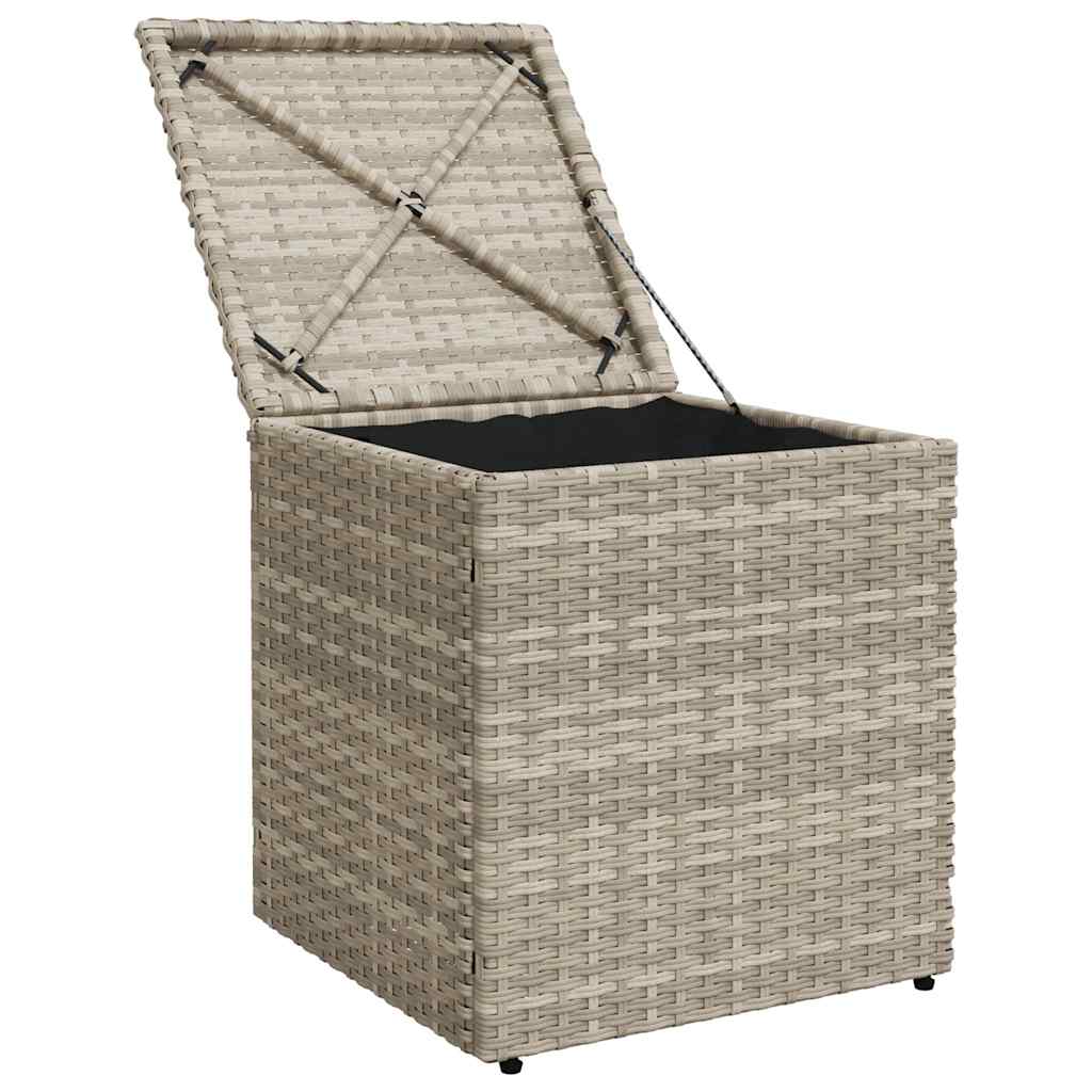 Sgabelli da Giardino con Cuscini 2 pz 40x40x43cm in Polyrattan