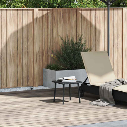 Tavolino da Giardino Rettangolare Nero 40x40x37 cm Polyrattan - homemem39