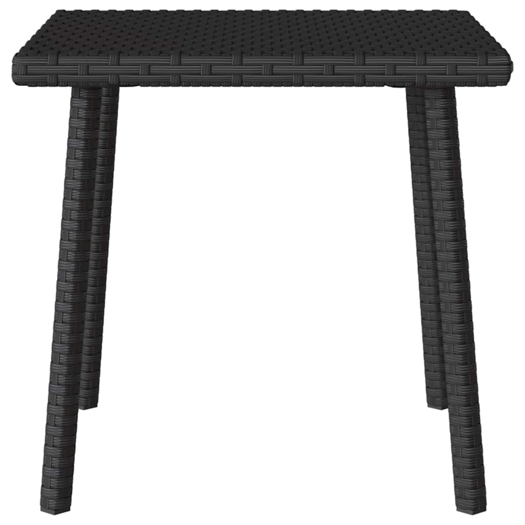 Tavolino da Giardino Rettangolare Nero 40x40x37 cm Polyrattan - homemem39