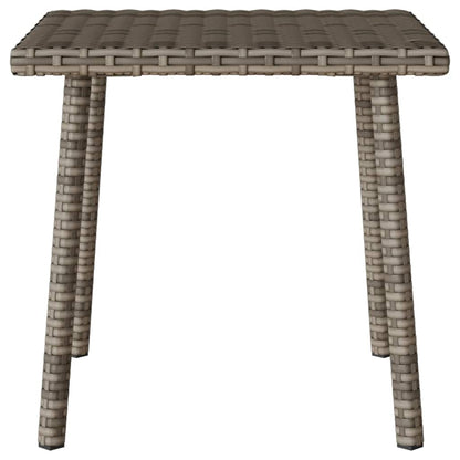 Tavolino da Giardino Rettangolare Grigio 40x40x37 cm Polyrattan - homemem39