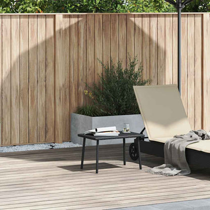 Tavolino da Giardino Rettangolare Nero 60x40x37 cm Polyrattan