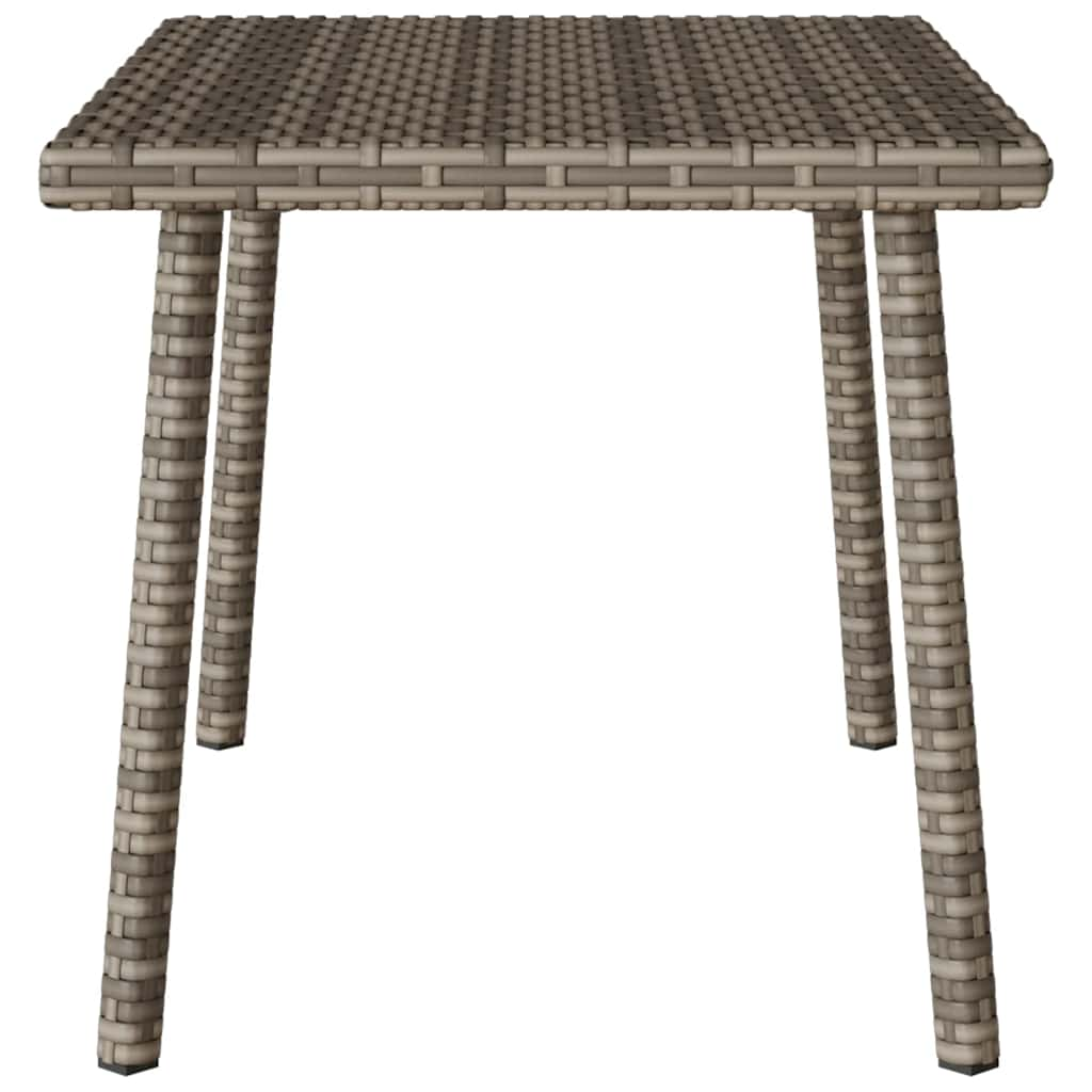 Tavolino da Giardino Rettangolare Grigio 60x40x37 cm Polyrattan - homemem39