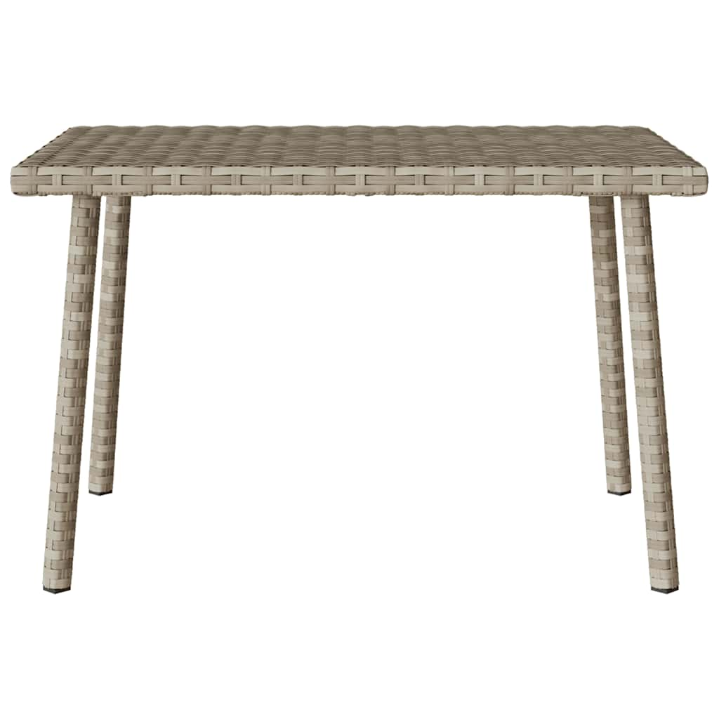 Tavolino da Giardino Rettangolare Grigio Chiaro 60x40x37 cm - homemem39