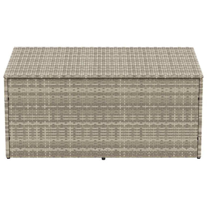 Baule da Giardino Grigio Chiaro 110x50x58 cm in Polyrattan