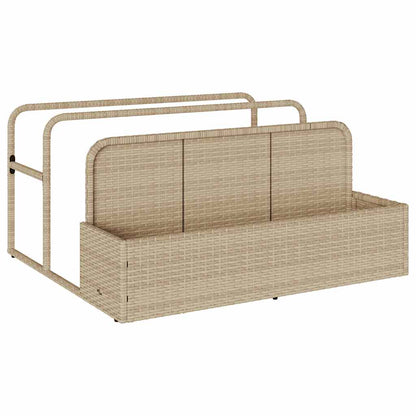 Galleggiante a Bordo Piscina Beige 110x100x57 cm in Polyrattan