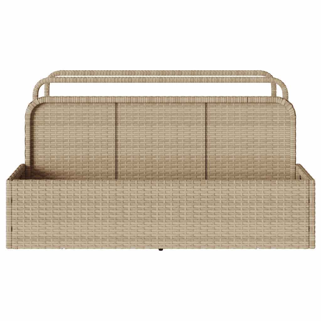 Galleggiante a Bordo Piscina Beige 110x100x57 cm in Polyrattan