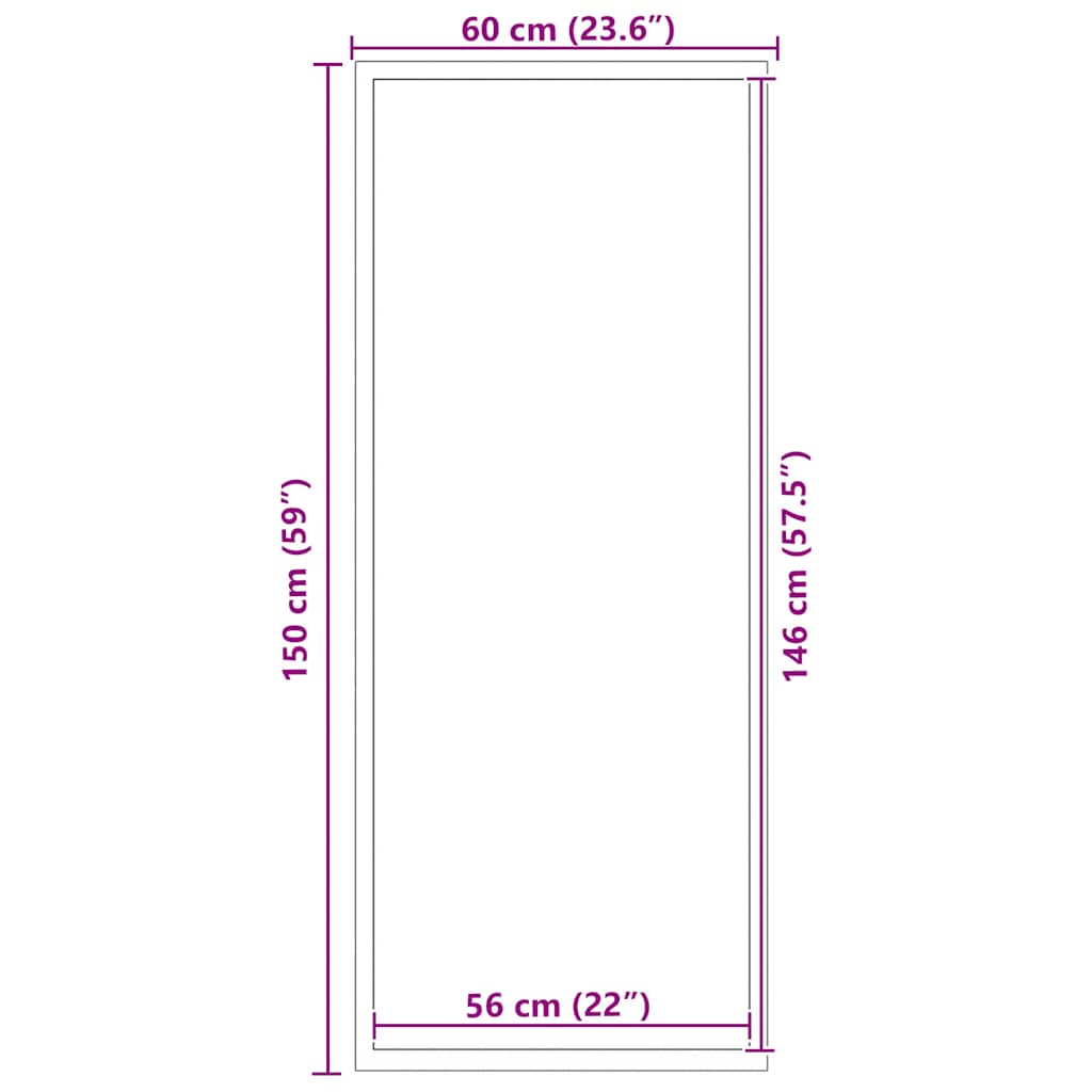 Zerbino Marrone 60x150 cm