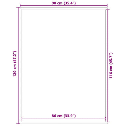 Zerbino Marrone 90x120 cm