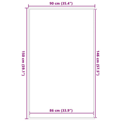 Zerbino Marrone 90x150 cm