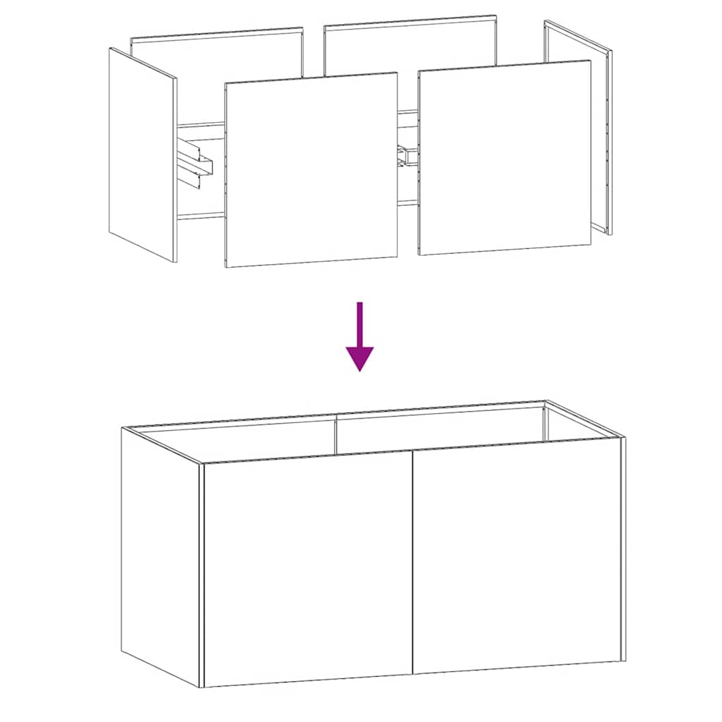 Fioriera Antracite 80x40x40 cm in Acciaio Laminato a Freddo - homemem39