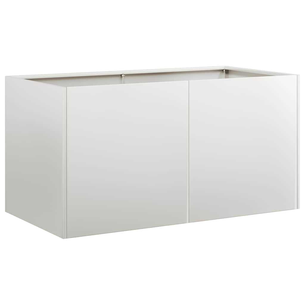 Fioriera 80x40x40 cm in Acciaio Inox - homemem39