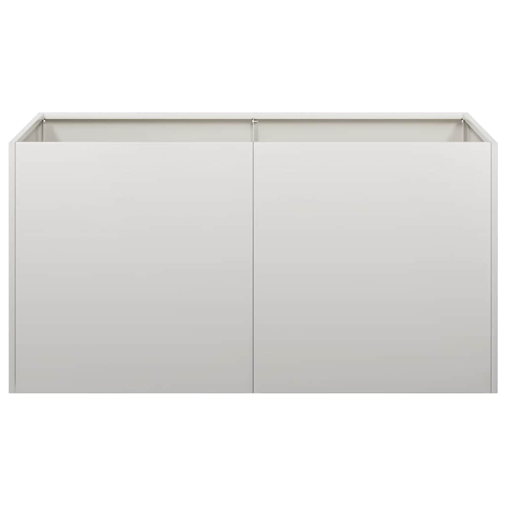 Fioriera 80x40x40 cm in Acciaio Inox - homemem39