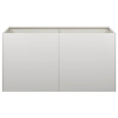 Fioriera 80x40x40 cm in Acciaio Inox - homemem39