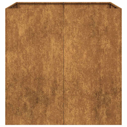 Fioriera Arrugginita 80x80x80 cm in Acciaio Corten - homemem39