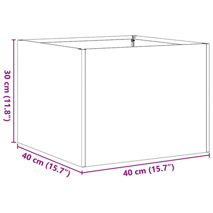 Fioriera 40x40x30 cm in Acciaio Inox