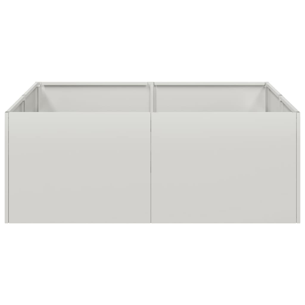 Fioriera 80x80x30 cm in Acciaio Inox - homemem39