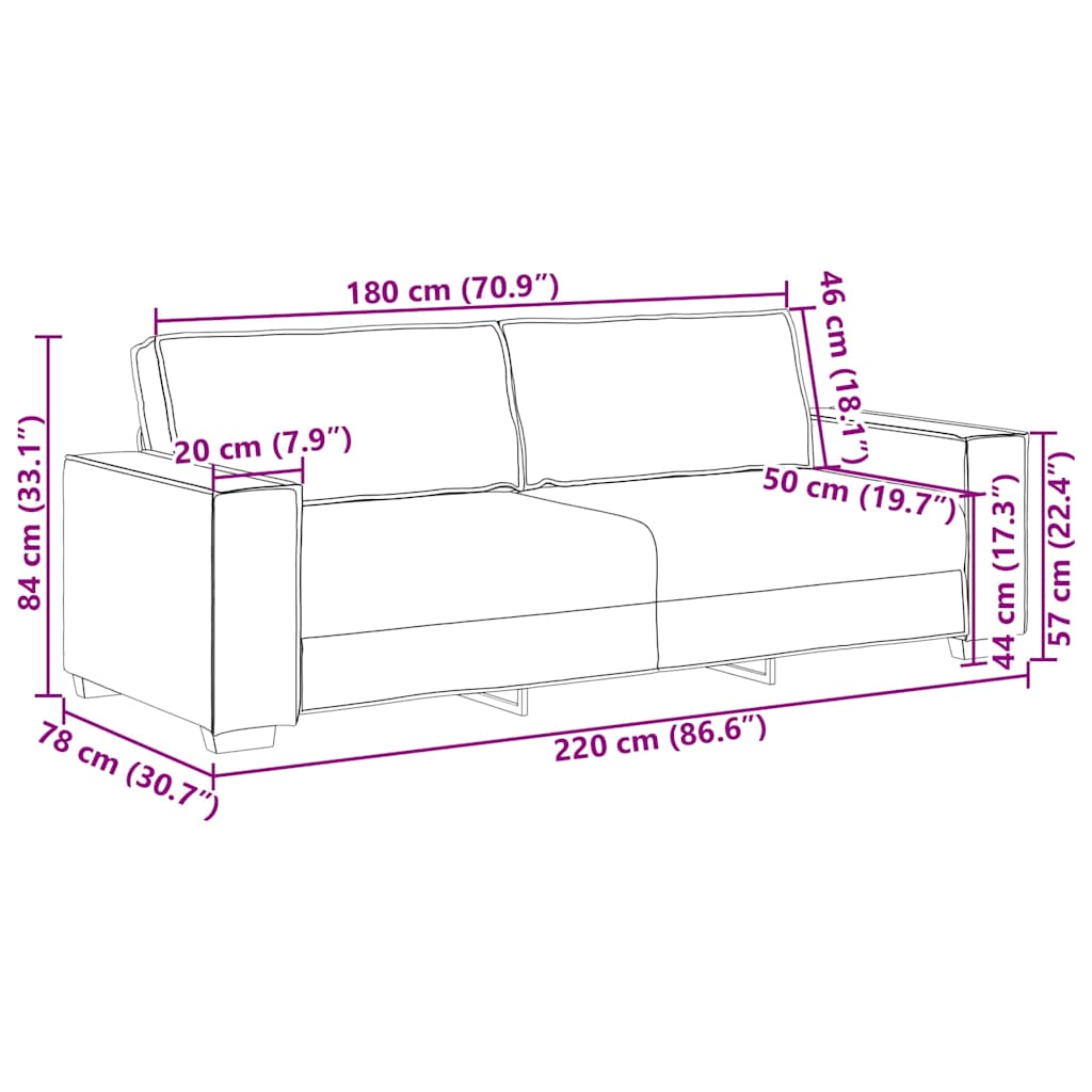 Set di Divani 2 pz con Cuscini Blu in Velluto - homemem39