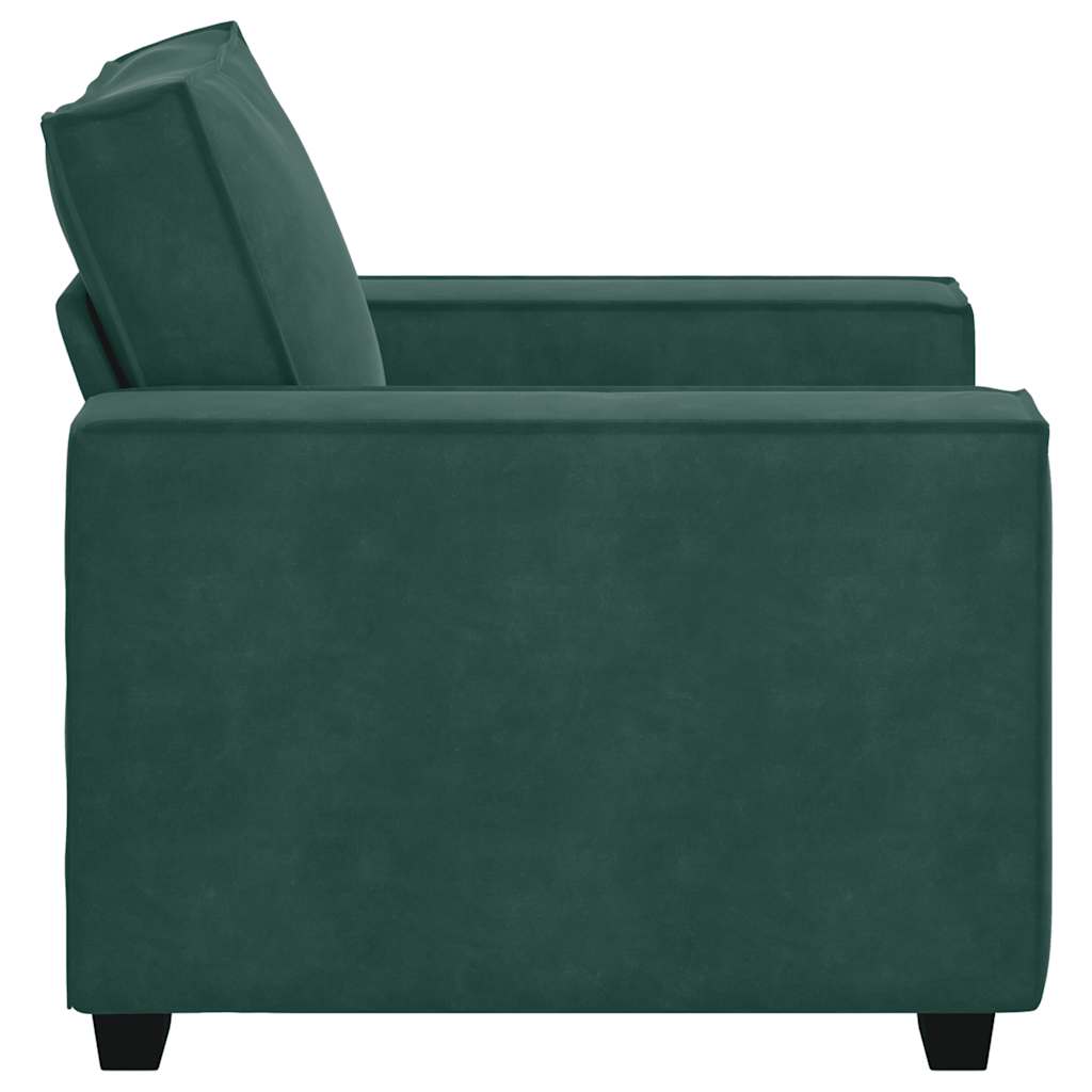 Divano Sedia Verde Scuro 59 cm Velluto - homemem39