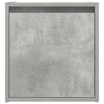 Comodino a Muro Grigio Cemento 38x34x40 cm