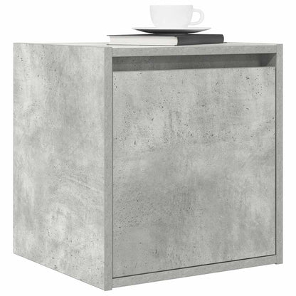 Comodini a Muro 2 pz Grigio Cemento 38x34x40 cm