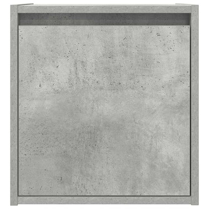 Comodini a Muro 2 pz Grigio Cemento 38x34x40 cm