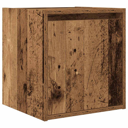 Comodino a Muro Legno Antico 38x34x40 cm