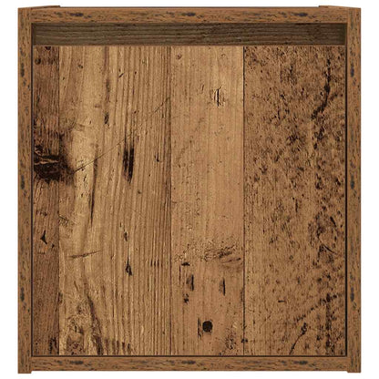 Comodini a Muro 2 pz Legno Antico 38x34x40 cm