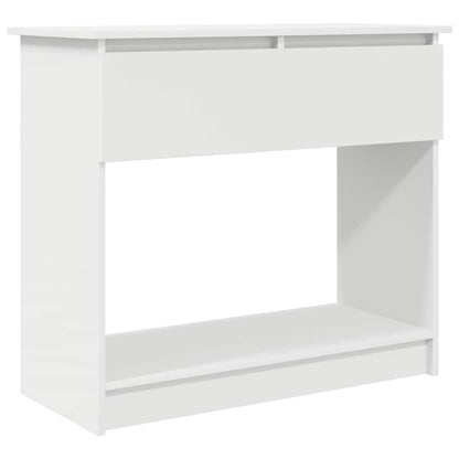 Tavolo Consolle con Cassetti Bianco 85,5x38,5x74,5 cm