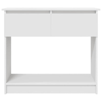 Tavolo Consolle con Cassetti Bianco 85,5x38,5x74,5 cm