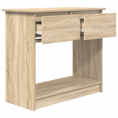 Tavolo Consolle con Cassetti Rovere Sonoma 85,5x38,5x74,5 cm