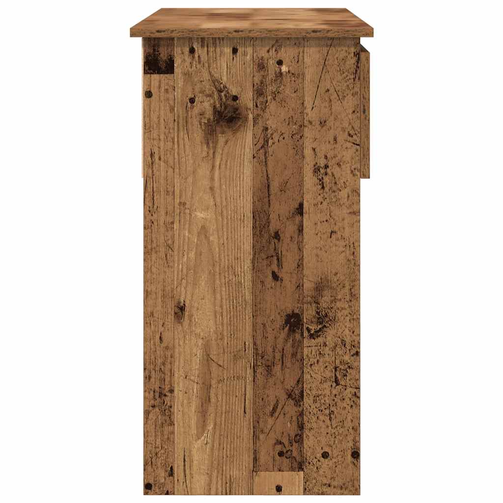 Tavolo Consolle con Cassetti Legno Antico 85,5x38,5x74,5 cm - homemem39