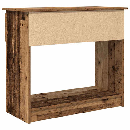 Tavolo Consolle con Cassetti Legno Antico 85,5x38,5x74,5 cm - homemem39